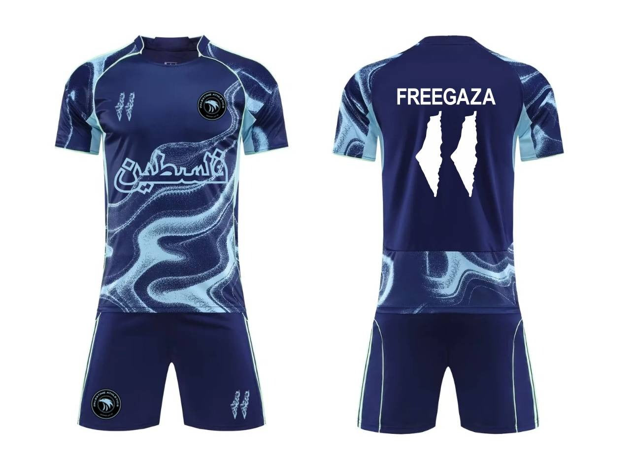 Palestine Athletics® - Glacier Blue *ARABIC EDITION*