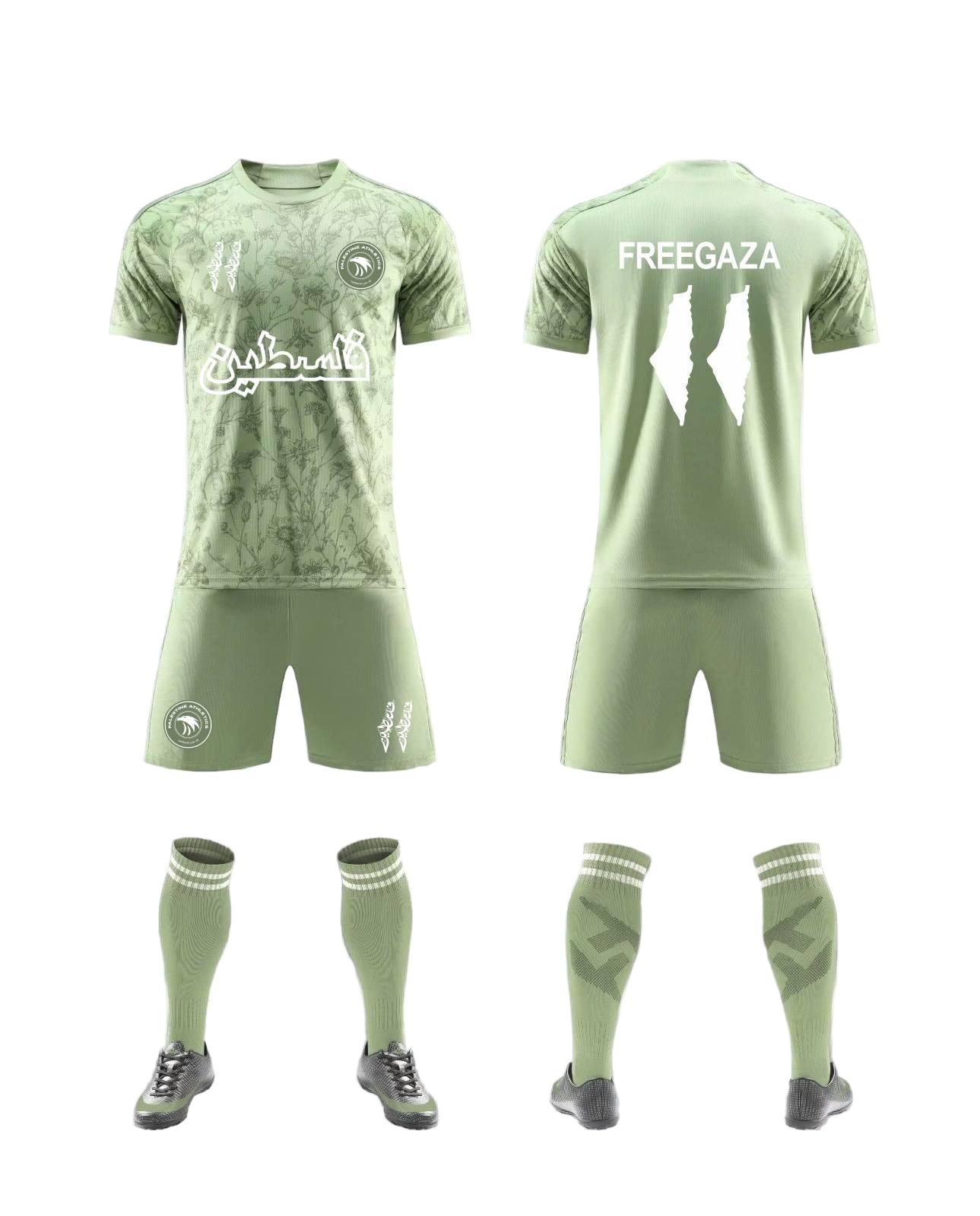 Palestine Athletics® - Pistachio Green *ARABIC EDITION*